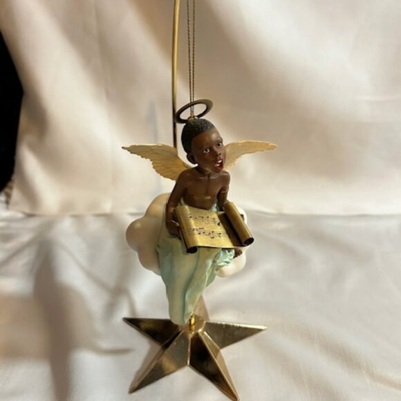Thomas Blackshear's Wings of Praise Angel Figurine Resin Vintage Collectibles